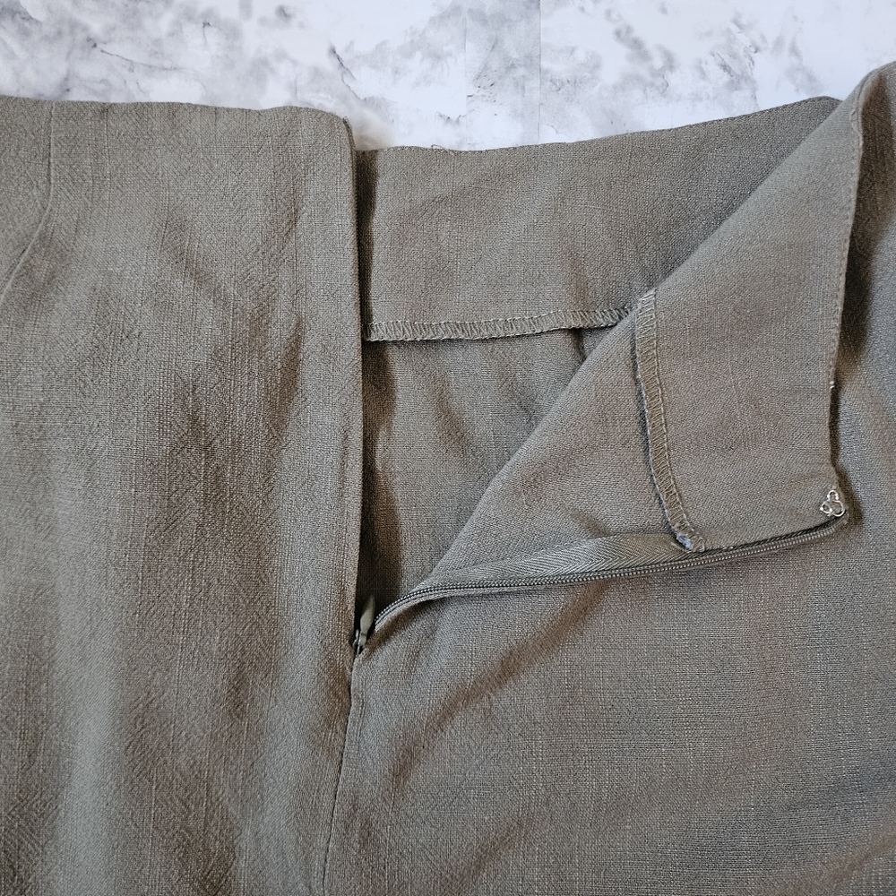 NWT Alya by Francesca's Coastal Boho Chic Twist Knot Sage Mini Skirt Size M - Picture 7 of 9